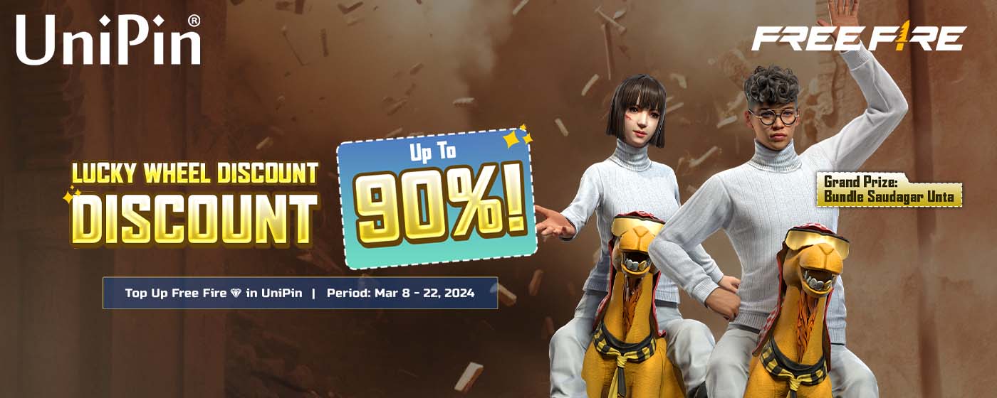 Lucky Wheel Discount Now Available In Free Fire, Up To 90% Discount (MY)